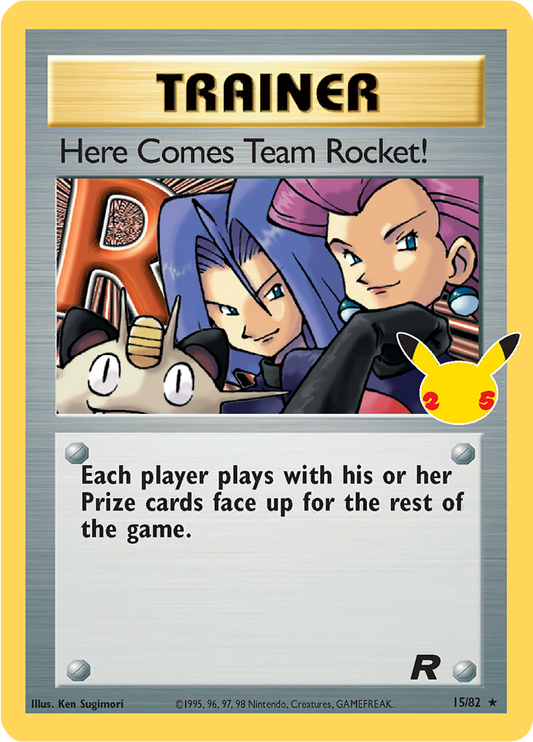Here Comes Team Rocket! Near Mint - 15/82 - Celebrations Classic Collection