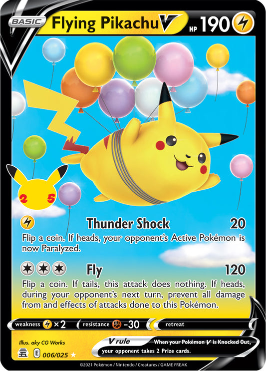 Flying Pikachu V Near Mint - 006/025 - Celebrations