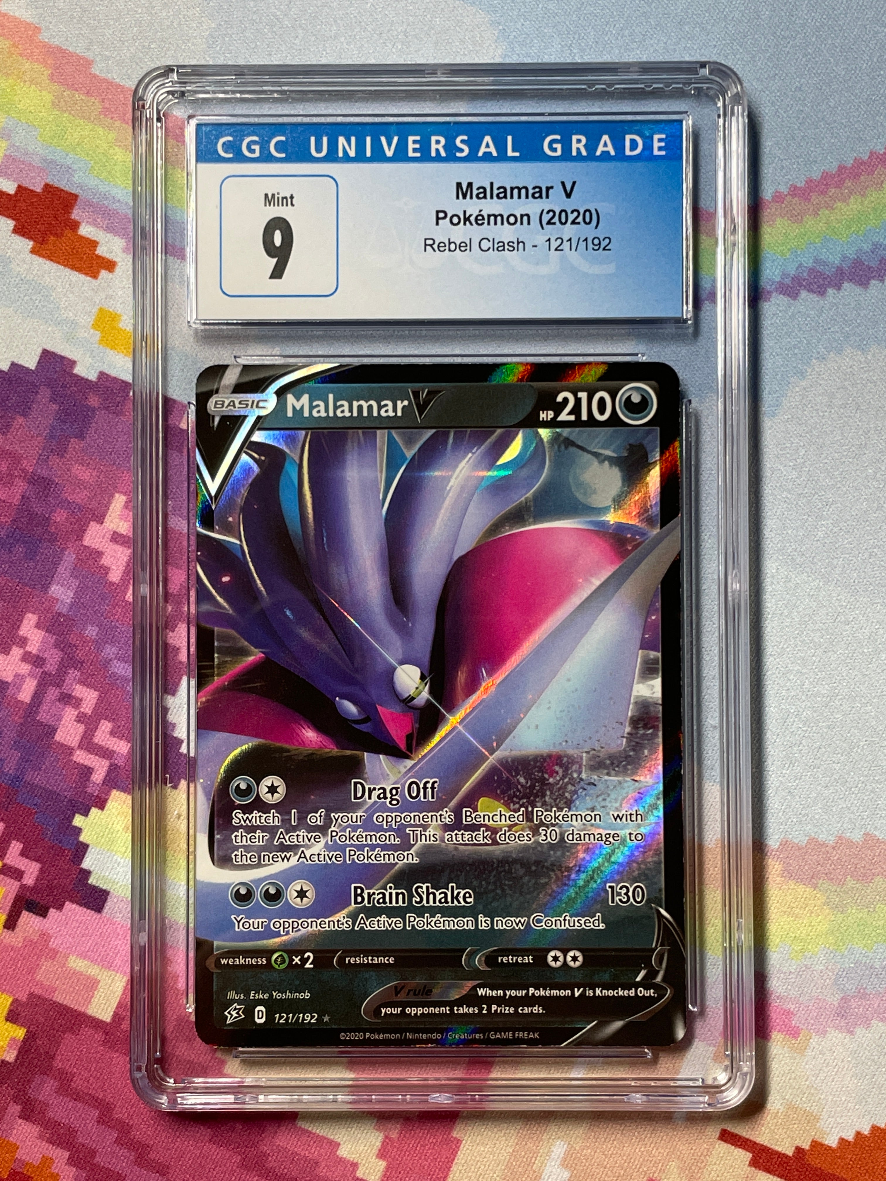 2020 Pokmon Rebel Clash Malamar V 121/192 CGC 9 Mint Oblivion Collectibles 2020 Pokmon Rebel Clash Malamar V 121/192 CGC 9 Mint Oblivion Collectibles