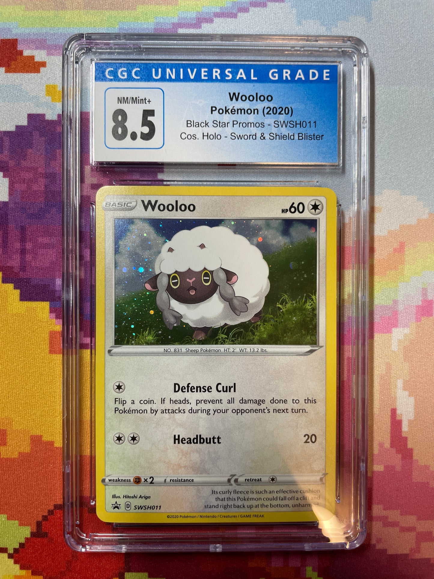 2020 Pokémon Black Star Promos Wooloo SWSH011 CGC 8.5 NM/Mint+