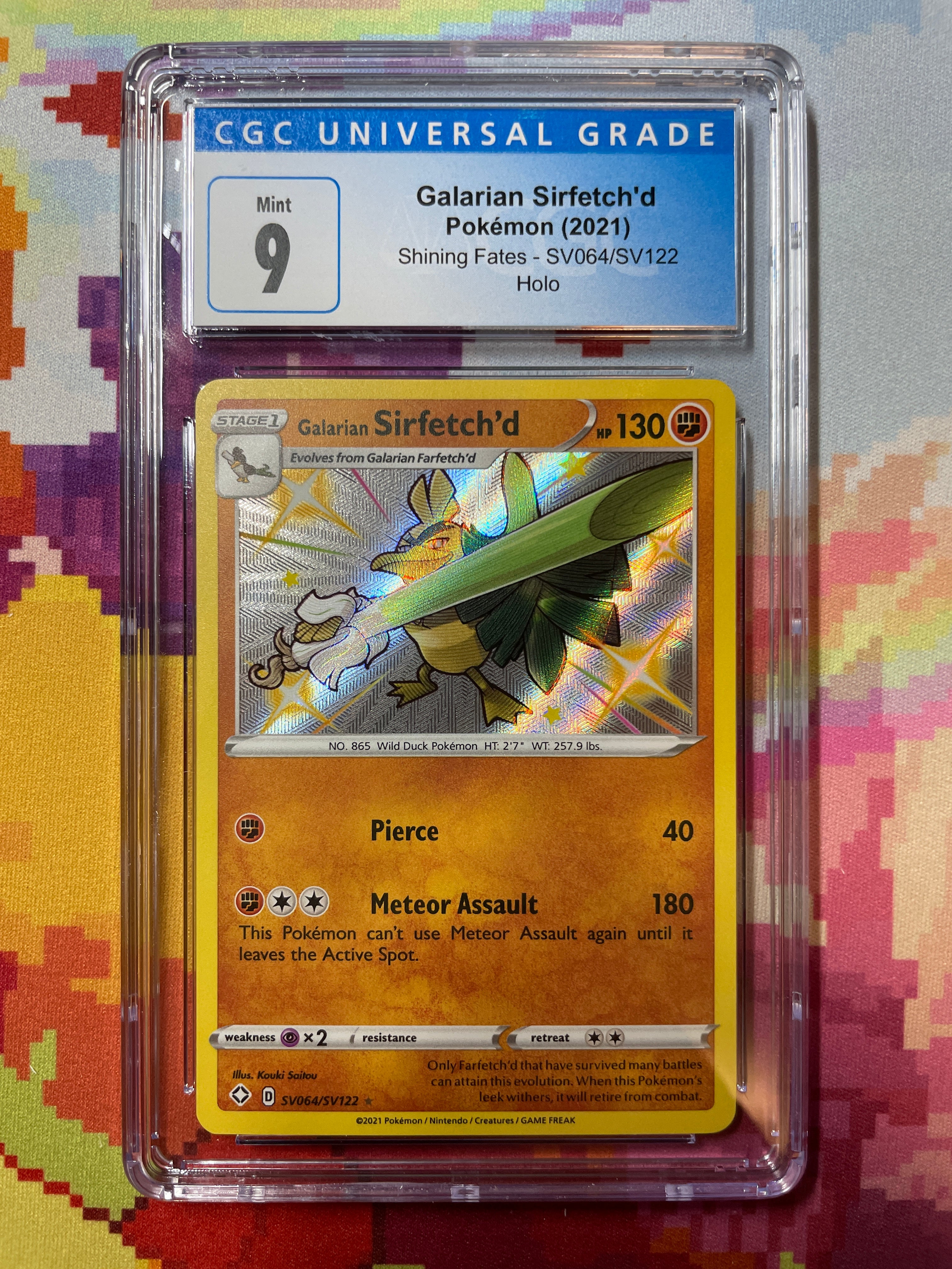 2021 Pokémon Shining Fates Galarian Sirfetch'd Holo SV064/SV122