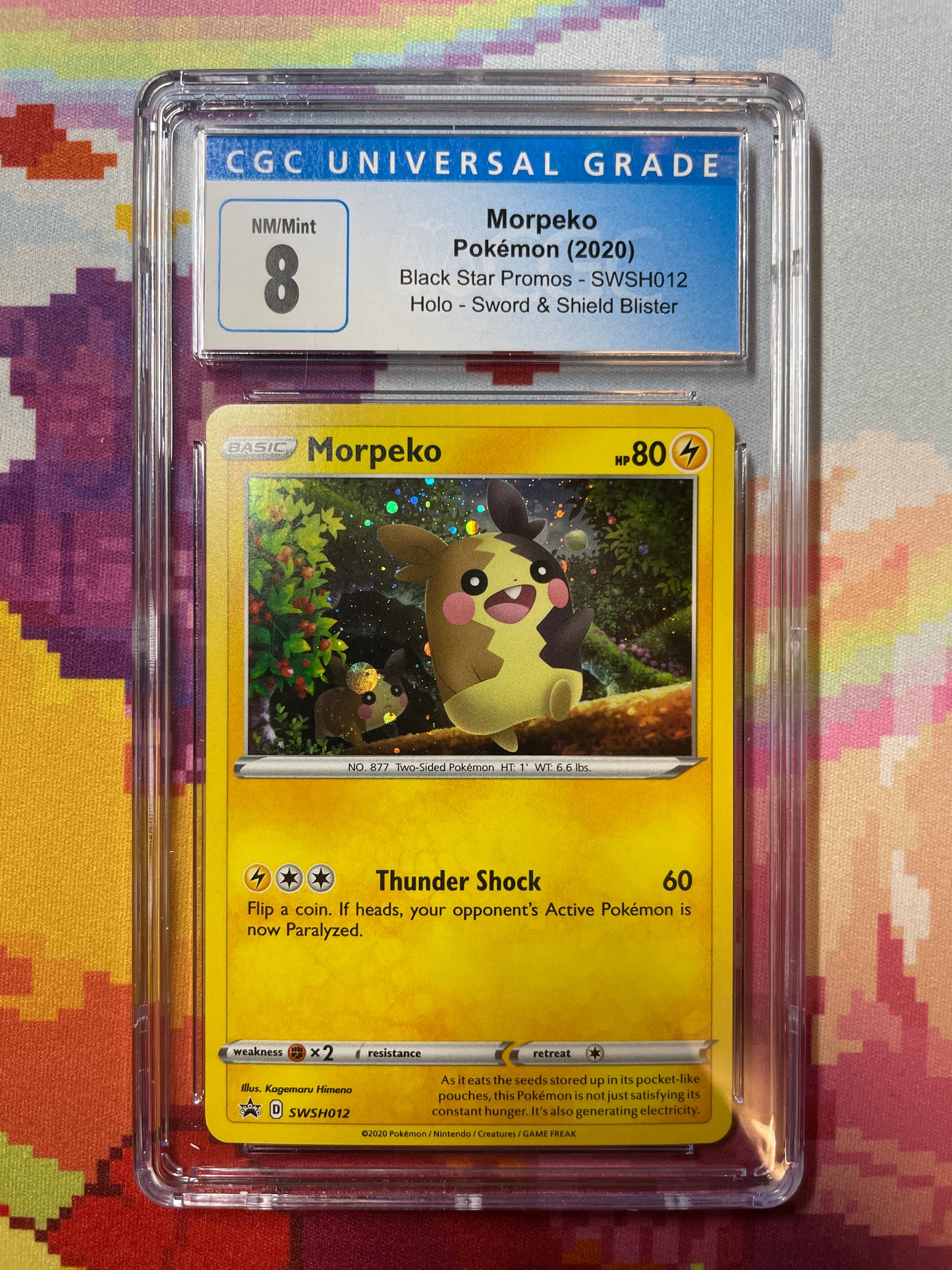 2020 Pokémon Black Star Promos Morpeko SWSH012 CGC 8 NM/Mint