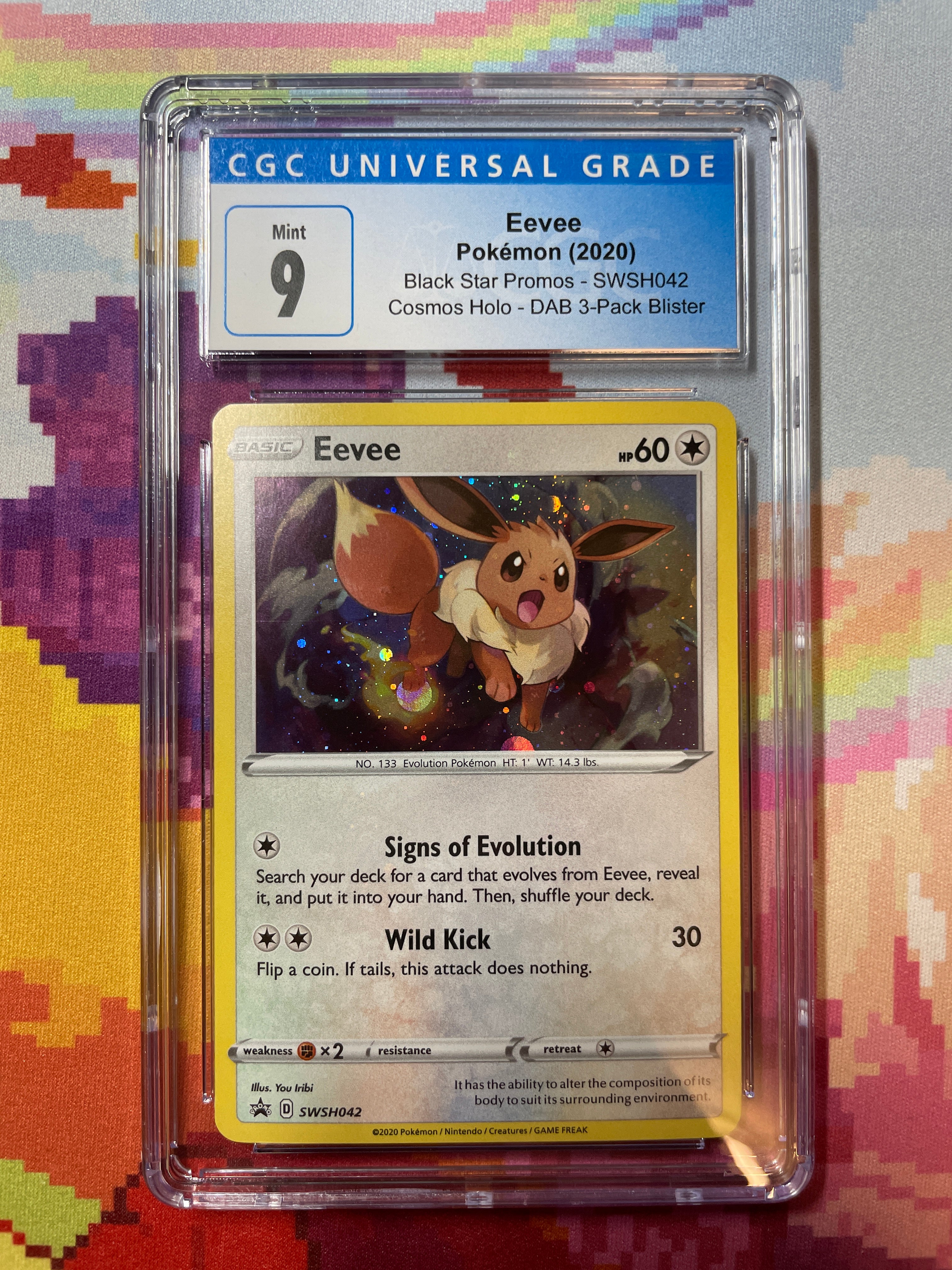 2020 Pokémon Black Star Promos Eevee SWSH042 CGC 9 Mint