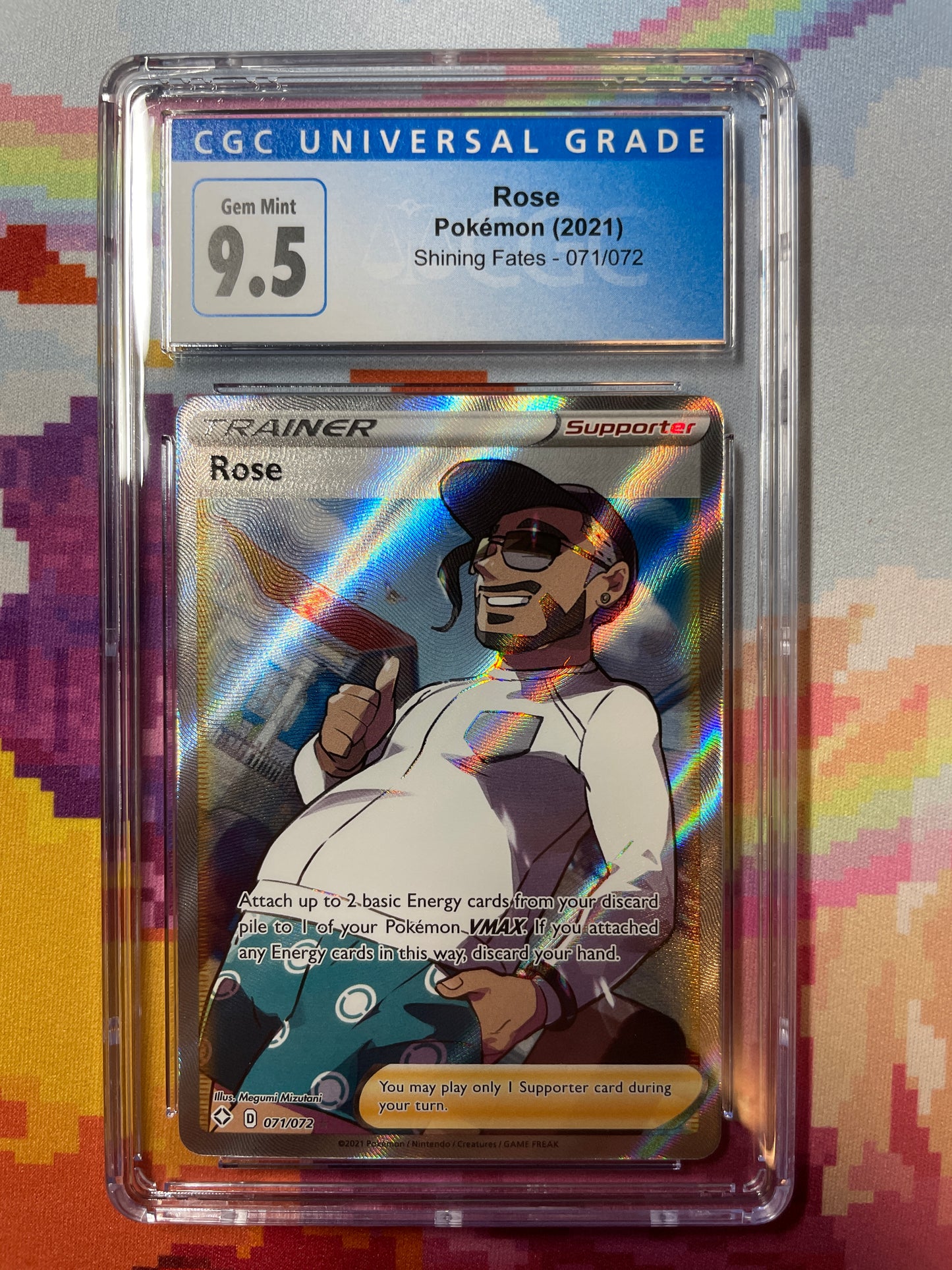 2020 Pokémon Shining Fates Rose 071/072 CGC 9.5 Gem Mint