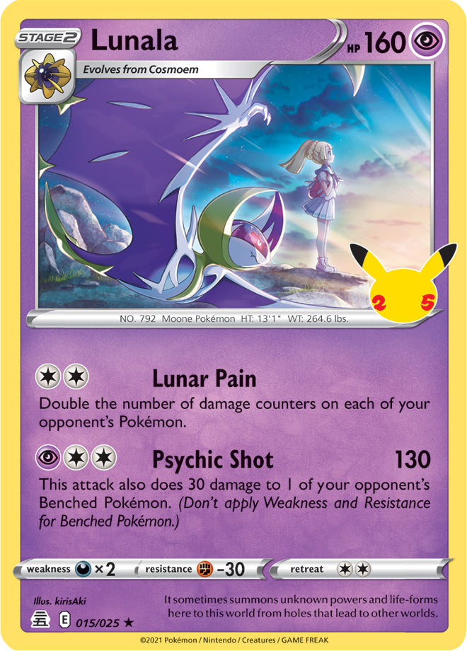 Lunala Near Mint - 015/025 - Celebrations