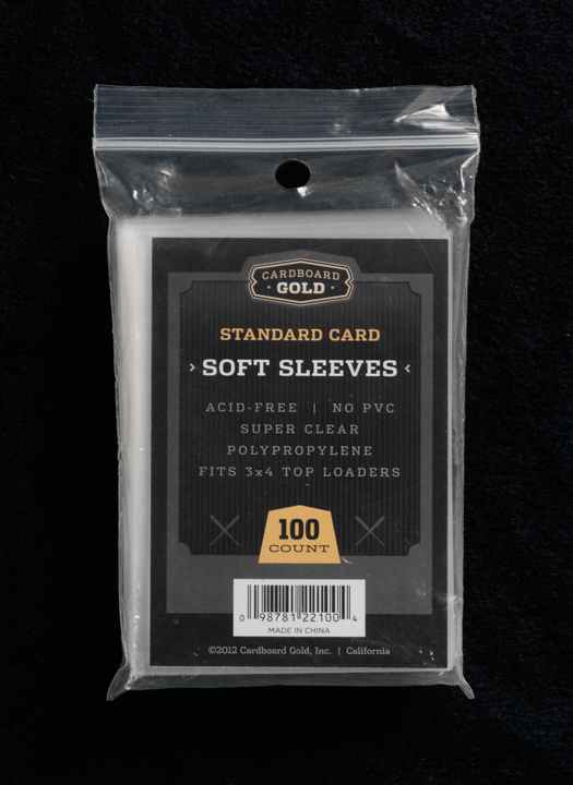 Soft Penny Sleeves 100ct - Cardboard Gold