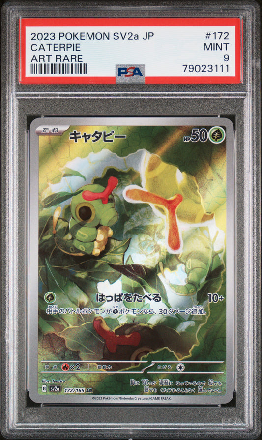 2023 Pokemon Japanese sv2a Pokemon 151 Caterpie 172/165 PSA 9 Mint