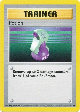 Pokemon Base Set Shadowless 94/102 Potion