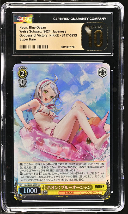2024 Weiss Schwarz Japanese NIKKE Neon: Blue Ocean NIK/S117-023S SR CGC 10 Pristine