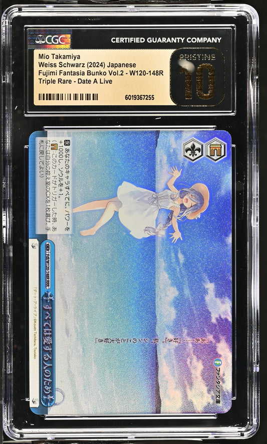 2024 Weiss Schwarz Japanese Fujimi Fantasia Bunko Vol. 2 Mio Takamiya Fdl/W120-148R RRR CGC 10 Pristine