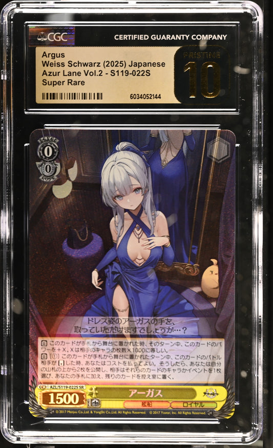 2024 Weiss Schwarz Japanese Azur Lane Vol. 2 Argus AZL/S119-022S SR CGC 10 Pristine