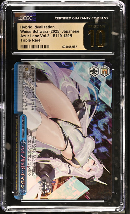 2024 Weiss Schwarz Japanese Azur Lane Vol. 2 Hybrid Idealization AZL/S119-129R RRR CGC 10 Pristine
