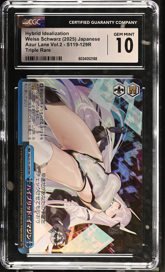 2024 Weiss Schwarz Japanese Azur Lane Vol. 2 Hybrid Idealization AZL/S119-129R RRR CGC 10 Gem Mint