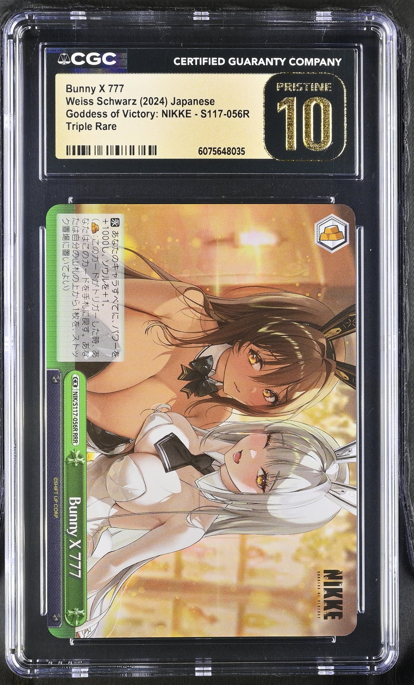 2025 Weiss Schwarz Japanese NIKKE Bunny X 777 NIK/S117-056R RRR CGC 10 Pristine