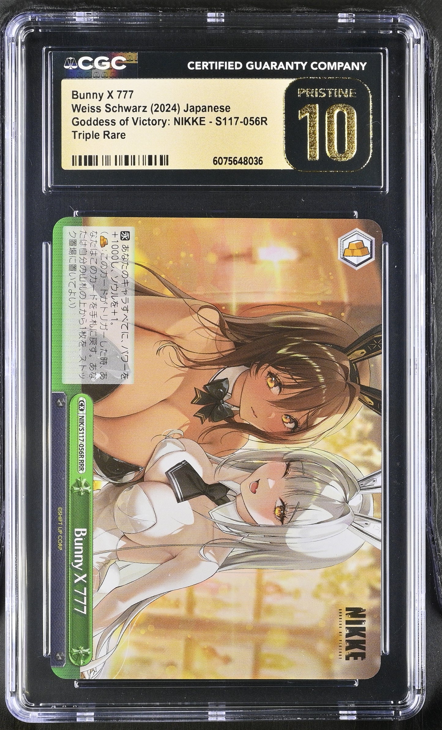 2025 Weiss Schwarz Japanese NIKKE Bunny X 777 NIK/S117-056R RRR CGC 10 Pristine