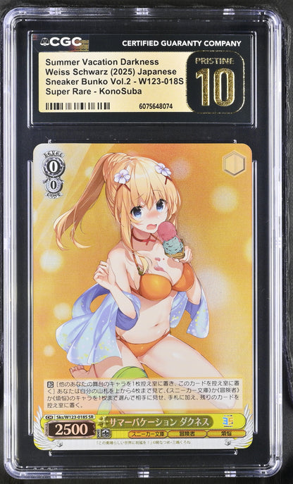 2025 Weiss Schwarz Japanese Sneaker Bunko Vol. 2 Summer Vacation Darkness Sks/W123-018S SR CGC 10 Pristine