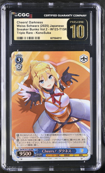 2025 Weiss Schwarz Japanese Sneaker Bunko Vol. 2 Cheers! Darkness Sks/W123-T15R RRR CGC 10 Pristine