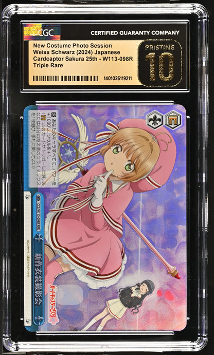 2024 Weiss Schwarz Japanese Card Captor Sakura 25th Anniversary New Costume Photo Session CCS/W113-098R RRR CGC 10 Pristine