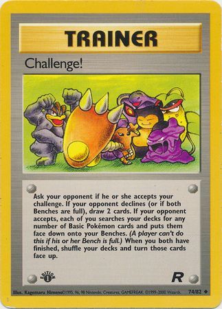 Pokemon Team Rocket 1st Edition 74/82 Challenge!