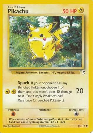 Pokemon Legendary Collection 86/110 Pikachu