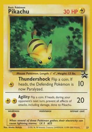 Pokemon Black Star Promos 27 Pikachu