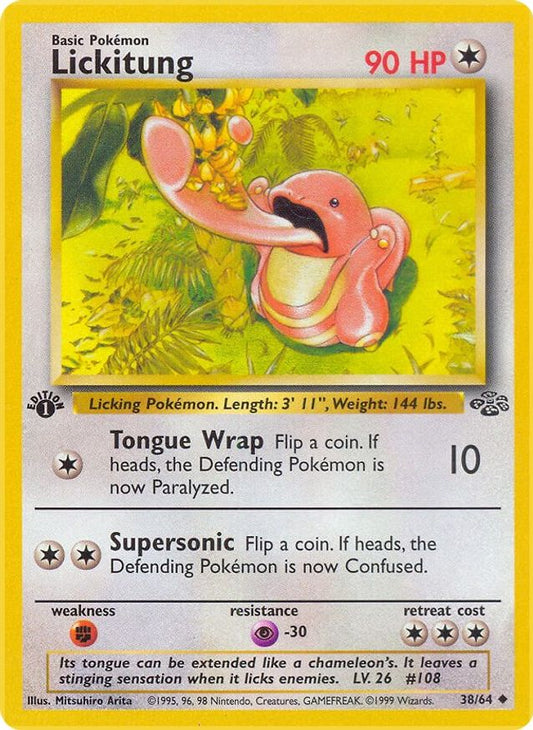 Pokemon Jungle 1st Edition 38/64 Lickitung