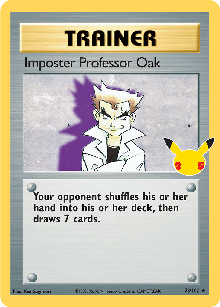 Imposter Professor Oak Near Mint - 73/102 - Celebrations Classic Collection