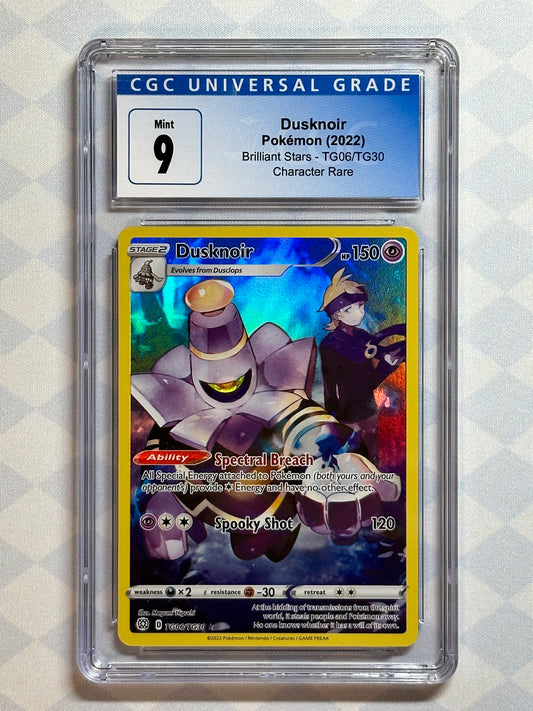 2022 Pokémon Brilliant Stars Dusknoir Holo TG06/TG30 CGC 9 Mint