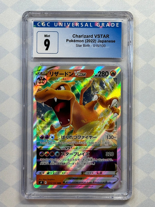 2022 Pokémon Japanese Star Birth Charizard VSTAR 015/100 CGC 9 Mint