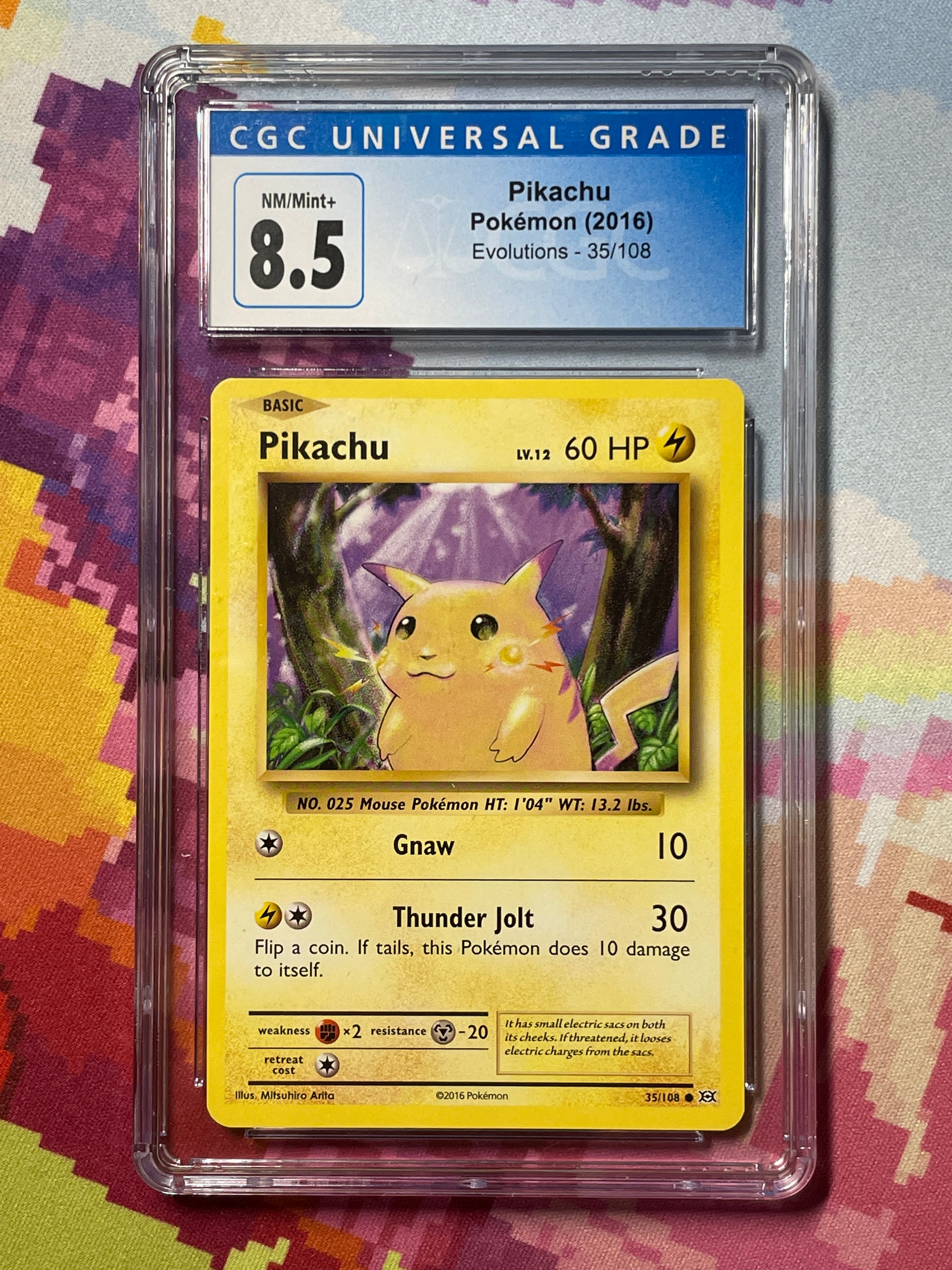 2016 Pokmon Evolutions Pikachu 35/108 CGC 8.5 NM/Mint+ Oblivion Collectibles 2016 Pokmon Evolutions Pikachu 35/108 CGC 8.5 NM/Mint+ Oblivion Collectibles