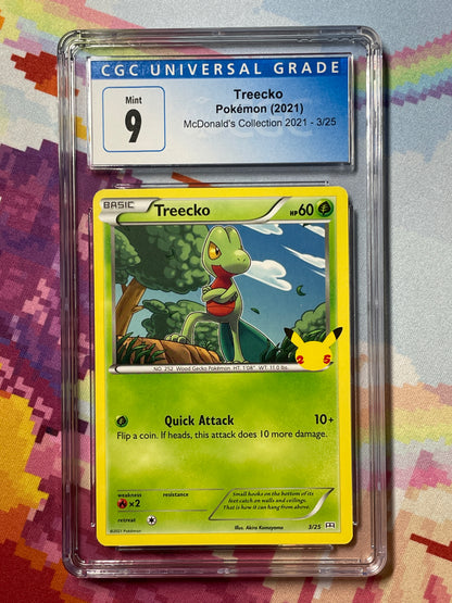 2021 Pokémon McDonald's Collection Treecko 3/25 CGC 9 Mint