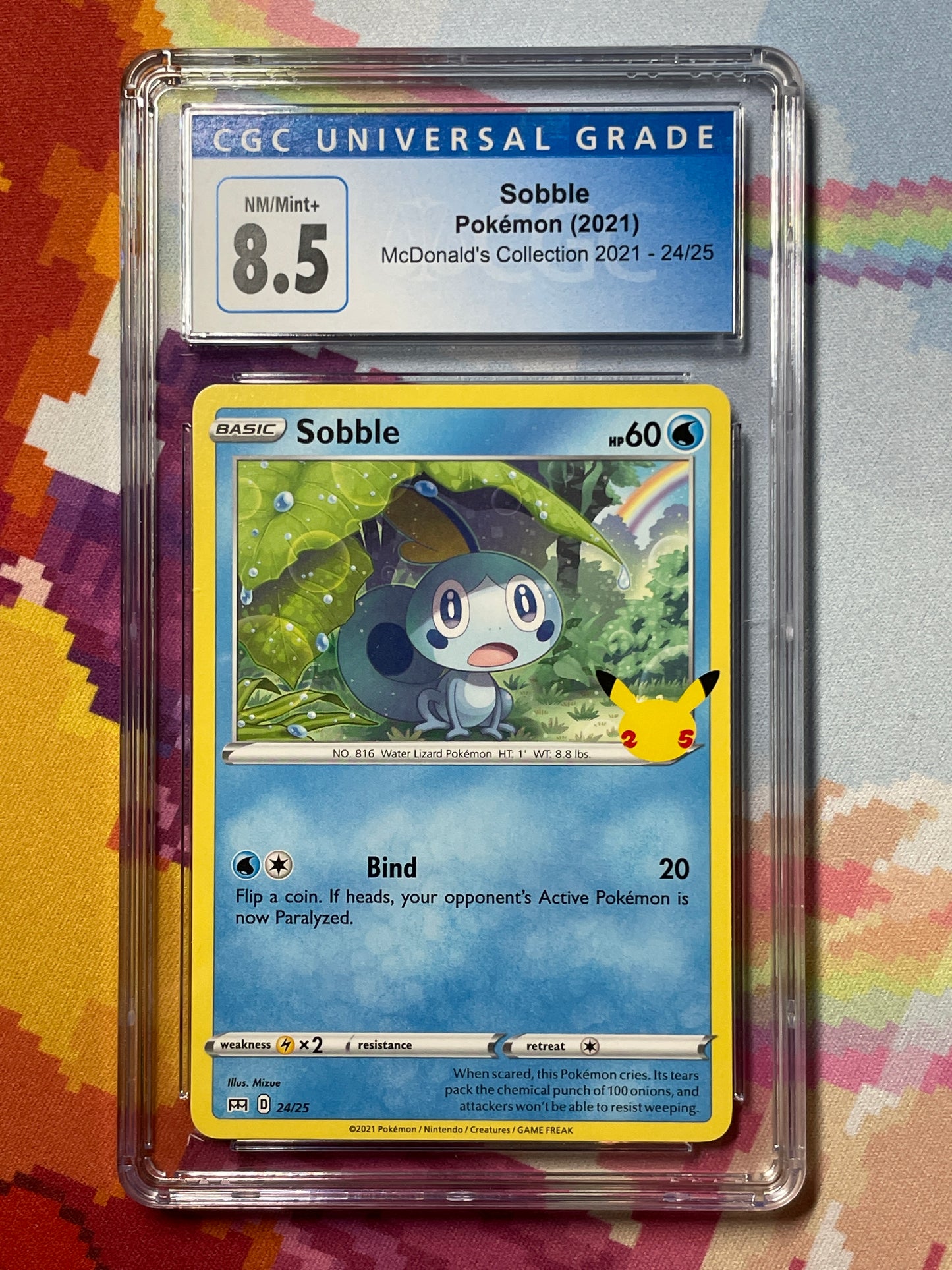 2021 Pokémon McDonald's Collection Sobble 24/25 CGC 8.5 NM/Mint+