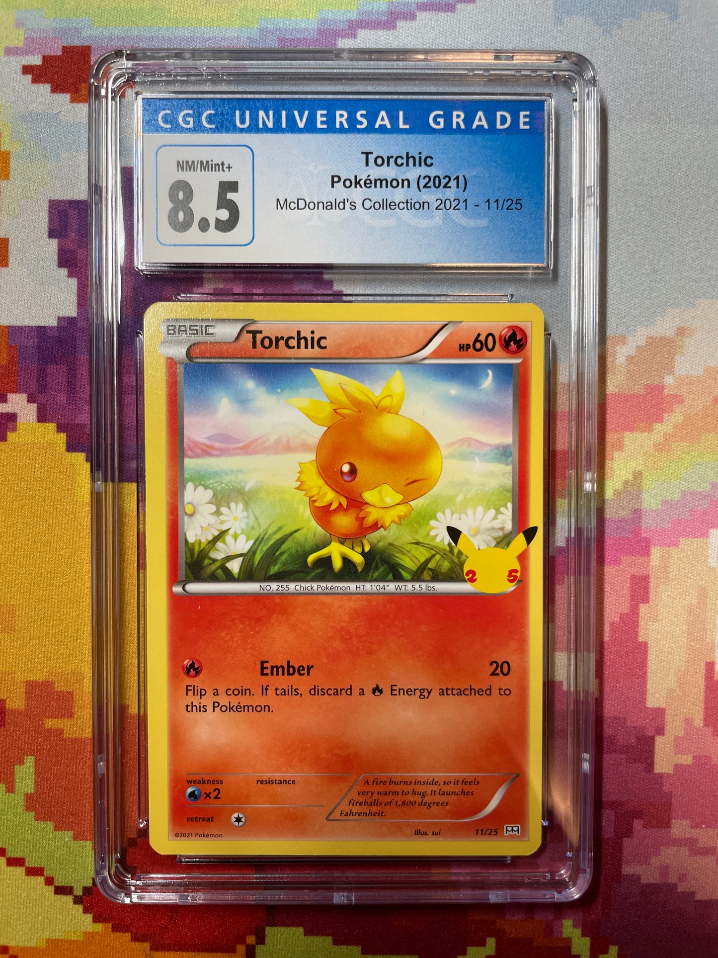 2021 Pokémon McDonald's Collection Torchic 11/25 CGC 8.5 NM/Mint+