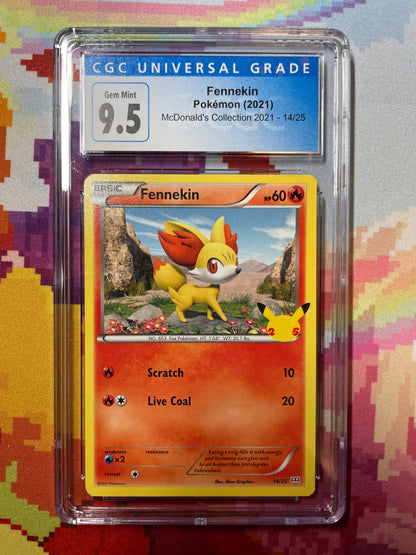 2021 Pokémon McDonald's Collection Fennekin 14/25 CGC 9.5 Gem Mint