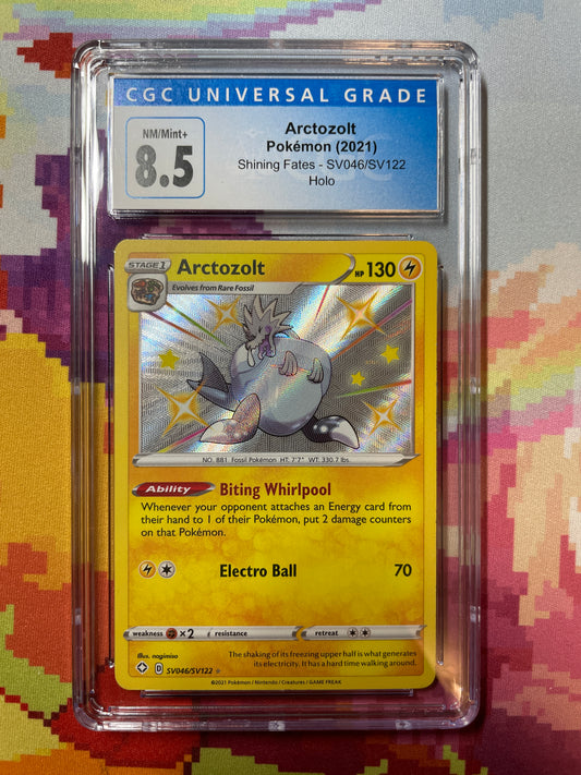 2021 Pokémon Shining Fates Arctozolt Holo SV046/SV122 CGC 8.5 NM/Mint+