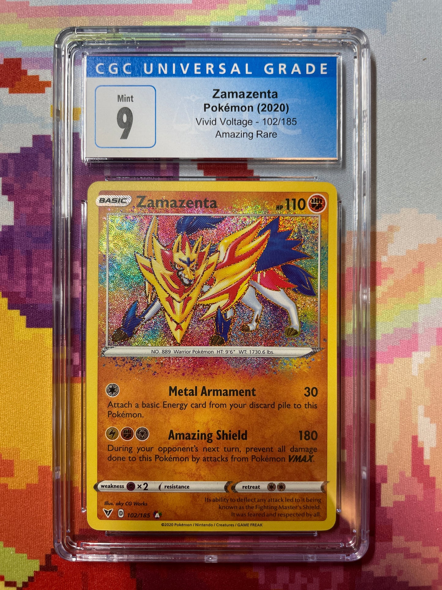 Zamazenta 102/185 Amazing Rare Vivid Voltage Pokémon TCG Near Mint