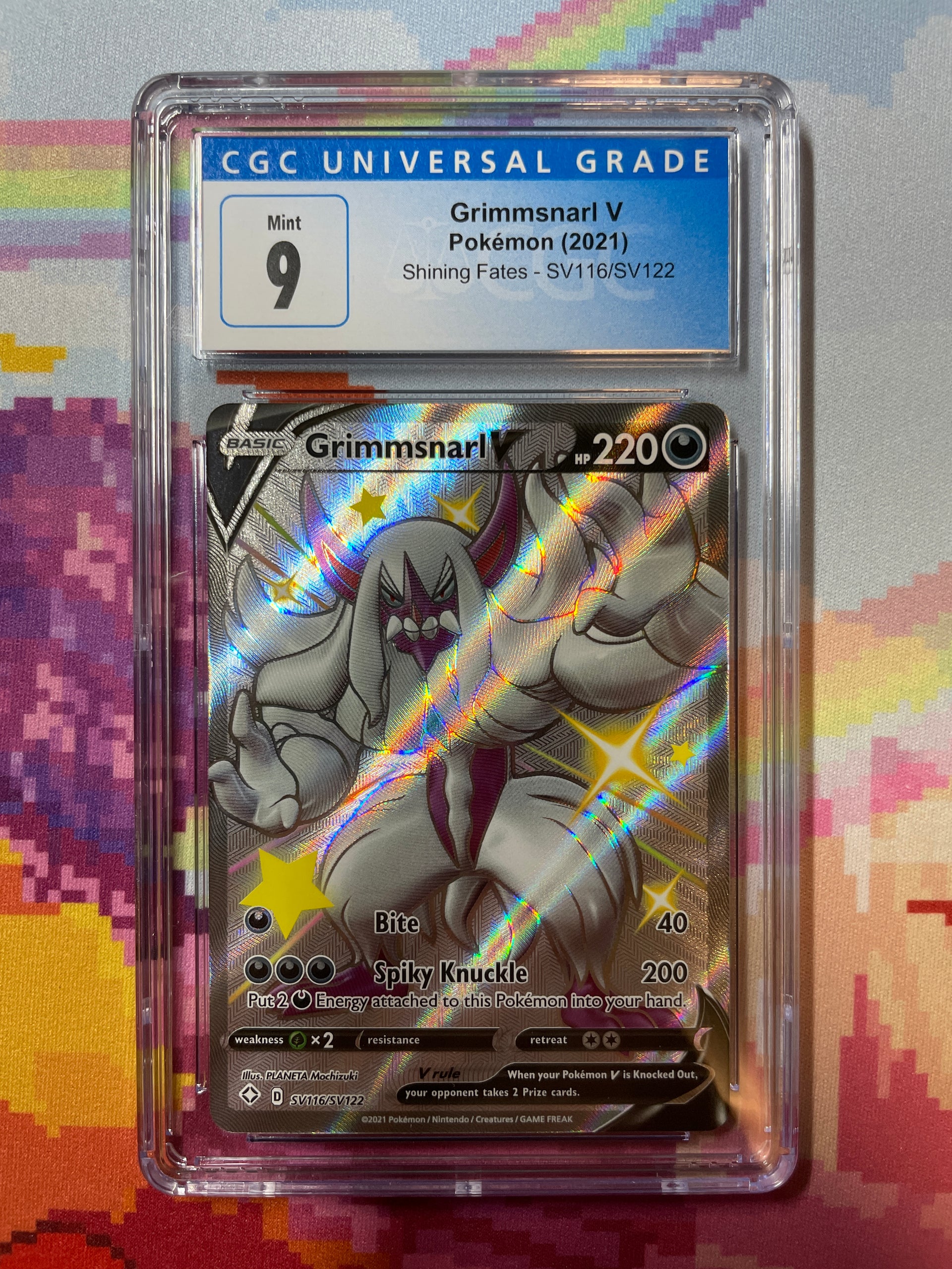 2021 Pokmon Shining Fates Grimmsnarl V SV116/SV122 CGC 9 Mint  Oblivion  Collectibles