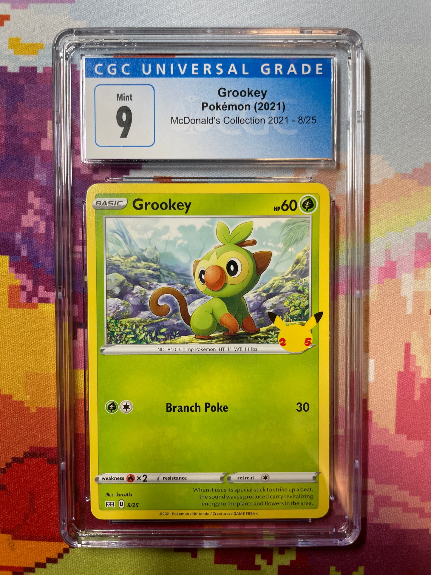 2021 Pokémon McDonald's Collection Grookey 008/025 CGC 9 Mint