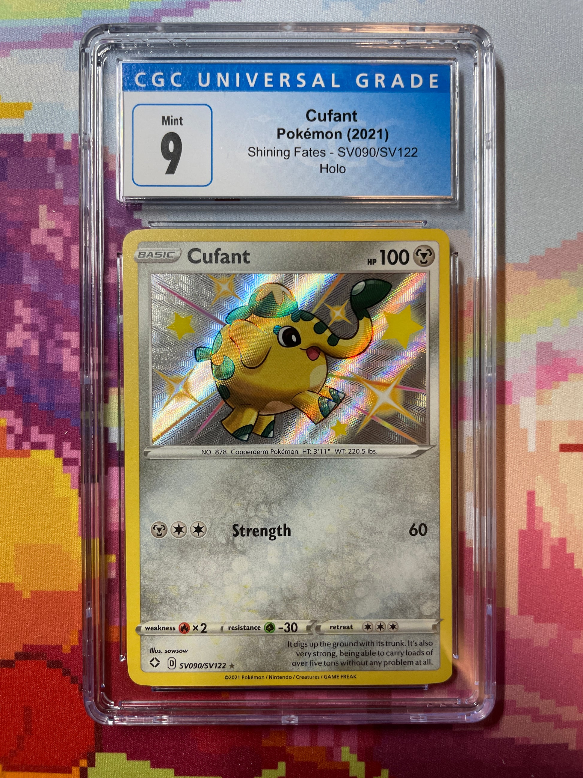 2021 Pokmon Shining Fates Cufant Holo SV090/SV122 CGC 9 Mint Oblivion Collectibles 2021 Pokmon Shining Fates Cufant Holo SV090/SV122 CGC 9 Mint Oblivion Collectibles