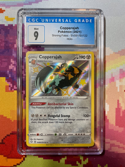 2021 Pokémon Shining Fates Copperajah Holo SV091/SV122 CGC 9 Mint