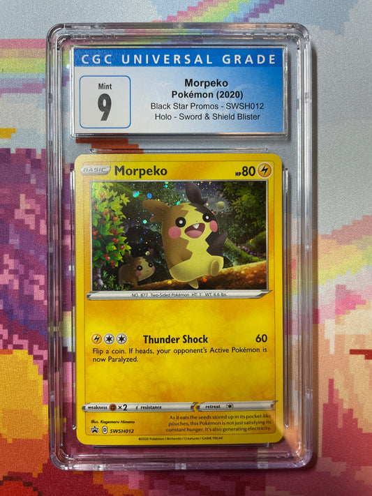 2020 Pokémon Black Star Promos Morpeko (Swirl) SWSH012 CGC 9 Mint