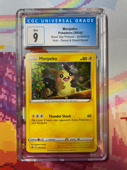 2020 Pokémon Black Star Promos Morpeko SWSH012 CGC 9 Mint