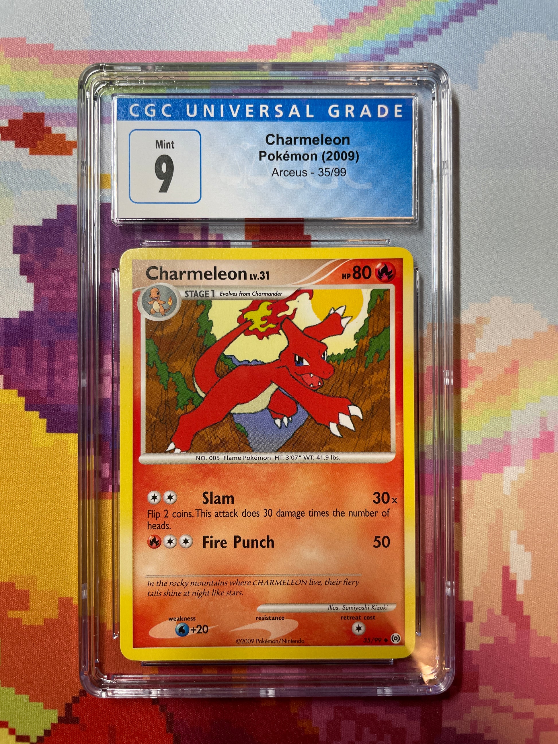 2009 pokemon cards 2009 Pokémon Arceus Charmeleon Lv. 31 35/99 CGC 9 Mint – Oblivion Collectibles