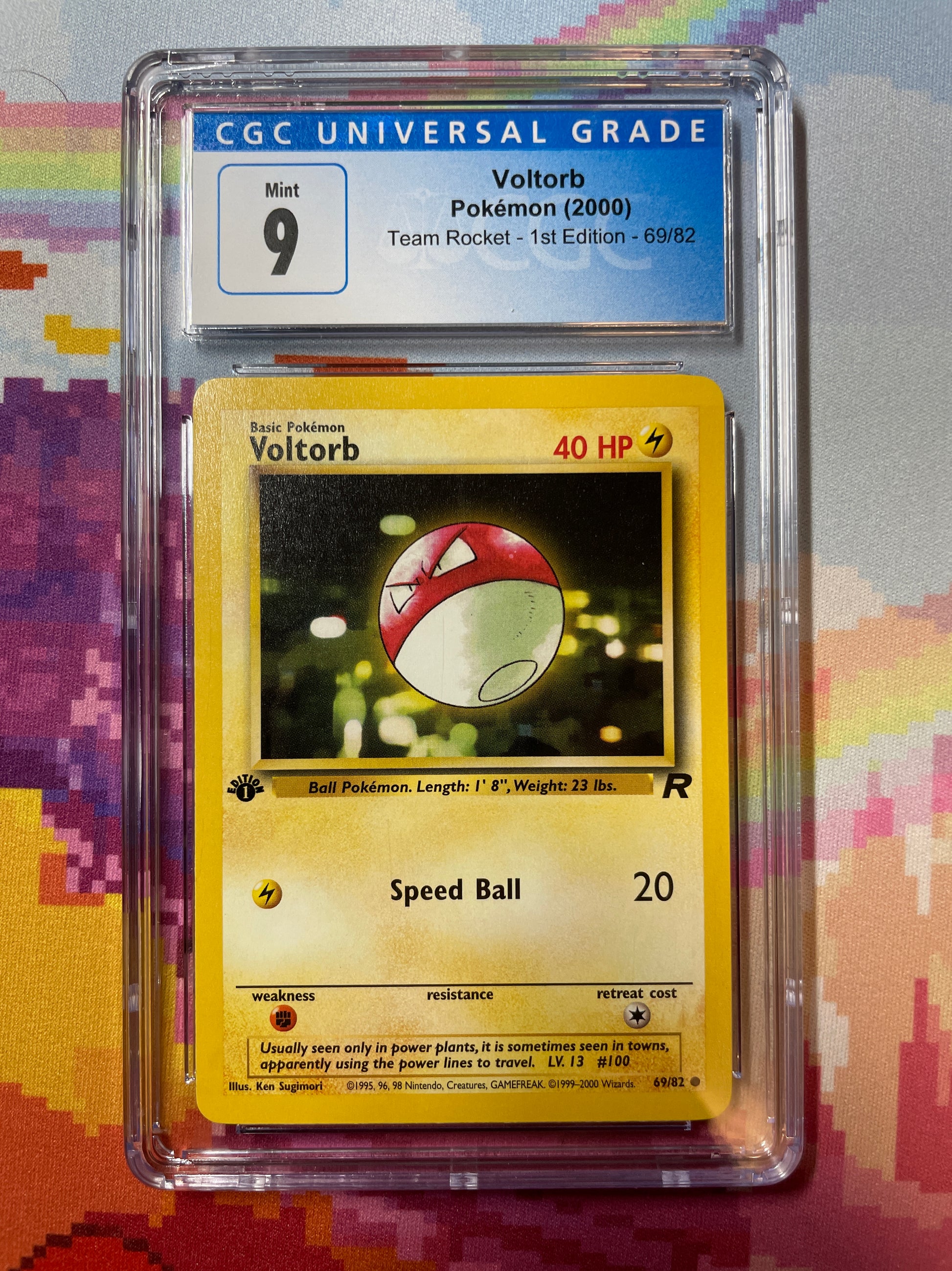 1st Edition Team Rocket Voltorb Pokmon Card Near Mint / Mint Condition 1st Edition Team Rocket Voltorb Pokmon Card Near Mint / Mint Condition