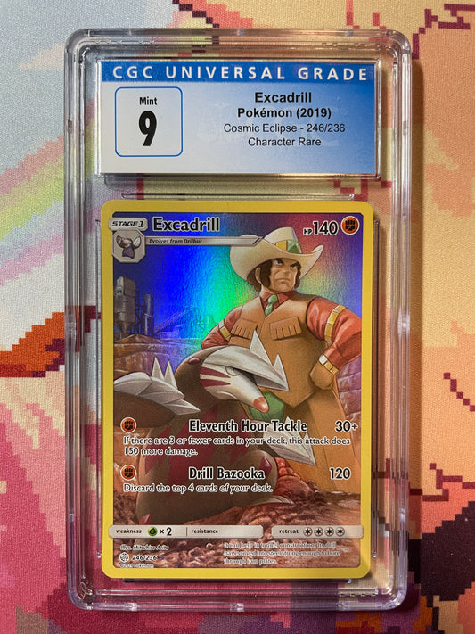 2019 Pokémon Cosmic Eclipse Excadrill 246/236 CGC 9 Mint