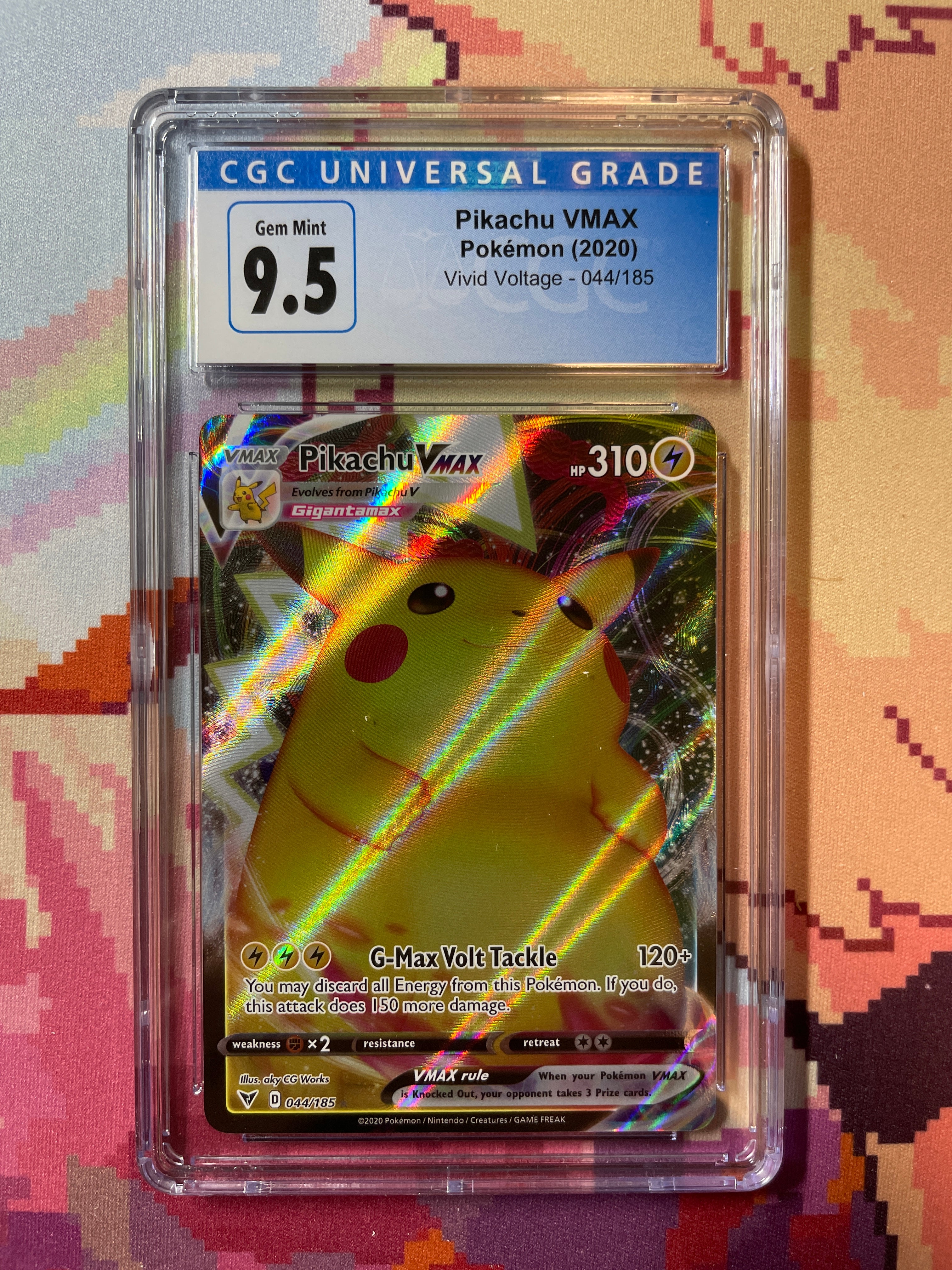 2020 Pokémon Vivid Voltage Pikachu VMAX 044/185 CGC 9.5 Gem