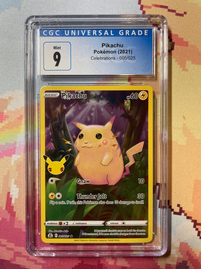 2021 Pokémon Celebrations Pikachu 005/025 CGC 9 Mint