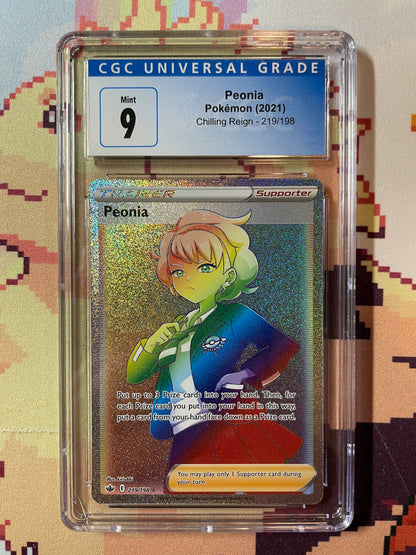 2021 Pokémon Chilling Reign Peonia 219/198 CGC 9 Mint