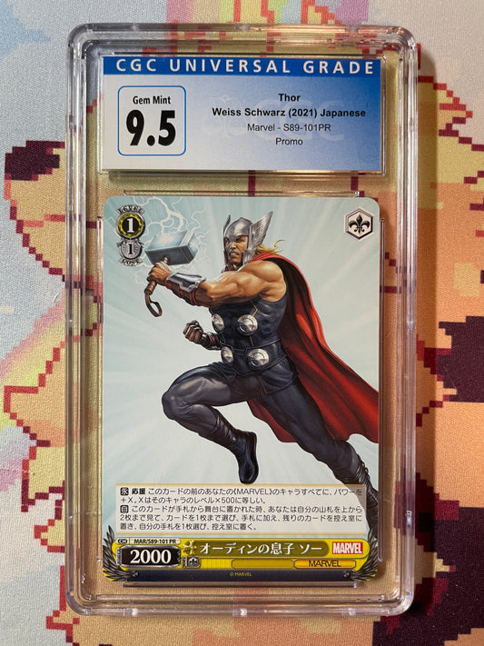 2021 Weiss Schwarz Japanese Marvel Thor S89-101 PR CGC 9.5 Gem Mint