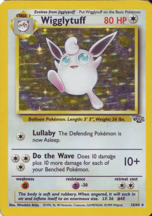 Pokemon Jungle 16/64 Wigglytuff Holo